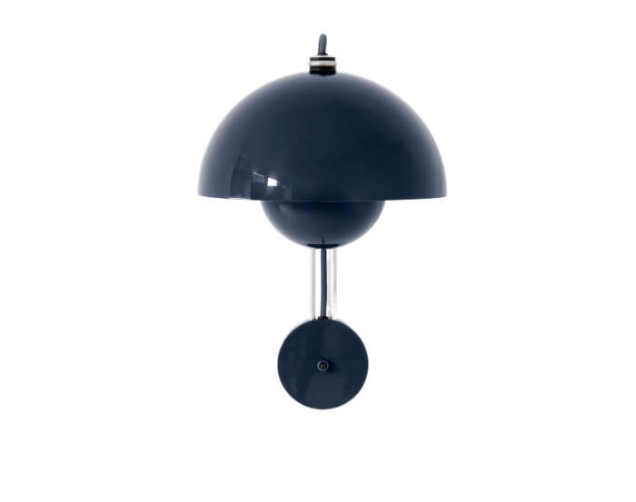 Flowerpot VP8 Wall Lamp, steel blue