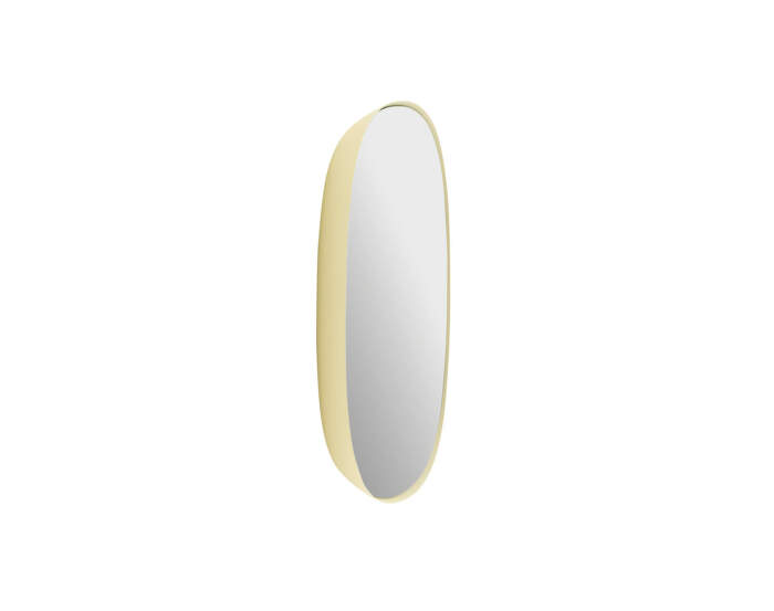 Framed Mirror 40 cm, light yellow/clear