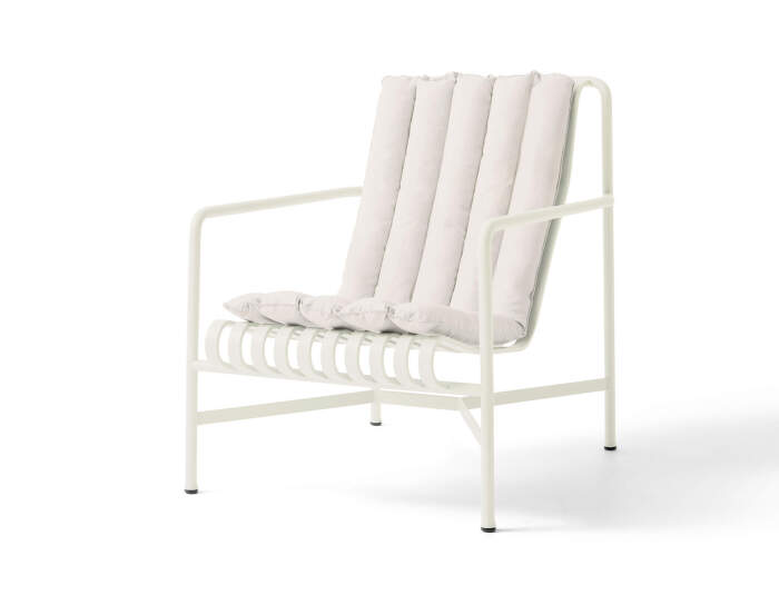 Textilní podsedák Palissade Lounge Chair High Soft Quilted Cushion, cream white