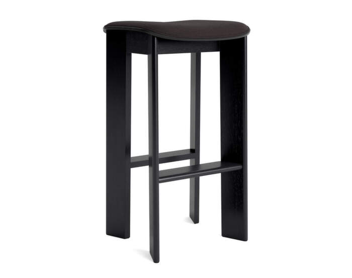 Chisel 30 Bar Stool H75, black oak / Steelcut Trio 383