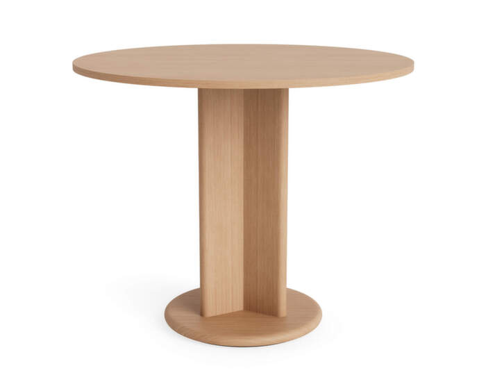 Chisel 29 Table Round Ø90, lacquered oak