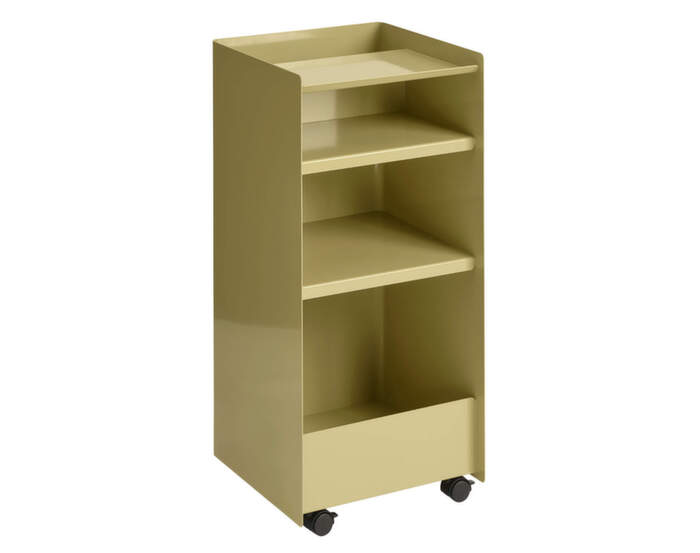 Stolek Folded Troley Tall Open, dark beige green