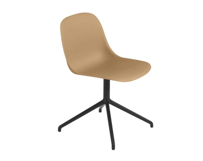 Fiber Side Chair Swivel, ochre