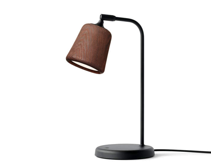 Material Table Lamp, smoked oak