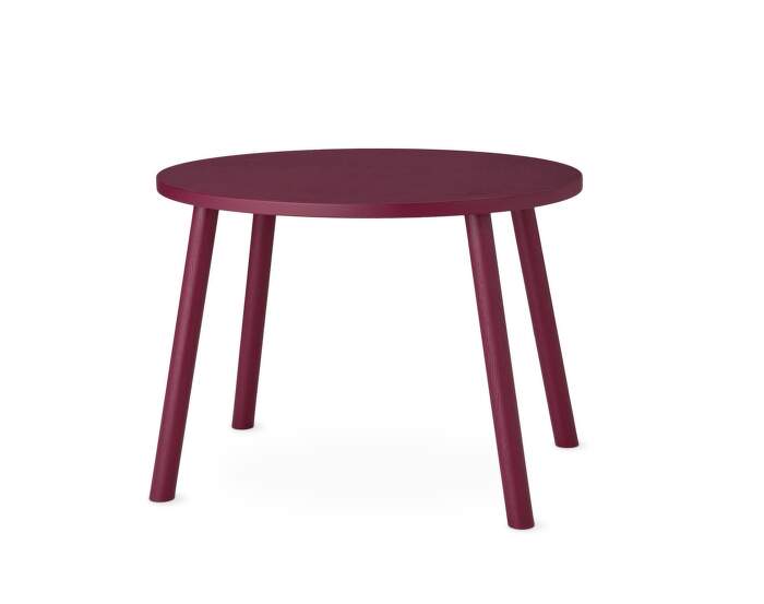 Mouse table, burgundy
