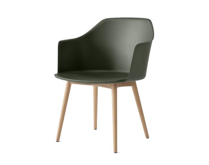 Rely HW76 Armchair, oak/bronze green