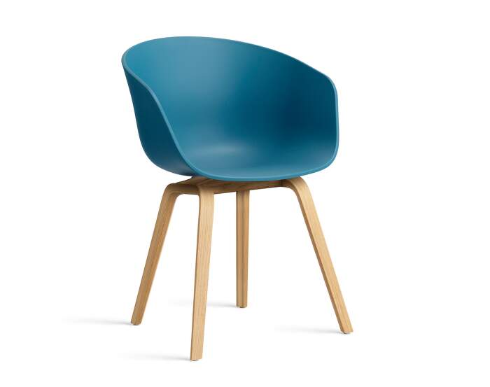 AAC 22 Chair Oak, azure blue