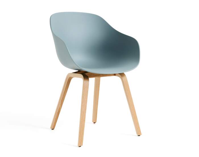 AAC 222 Chair Oak, dusty blue