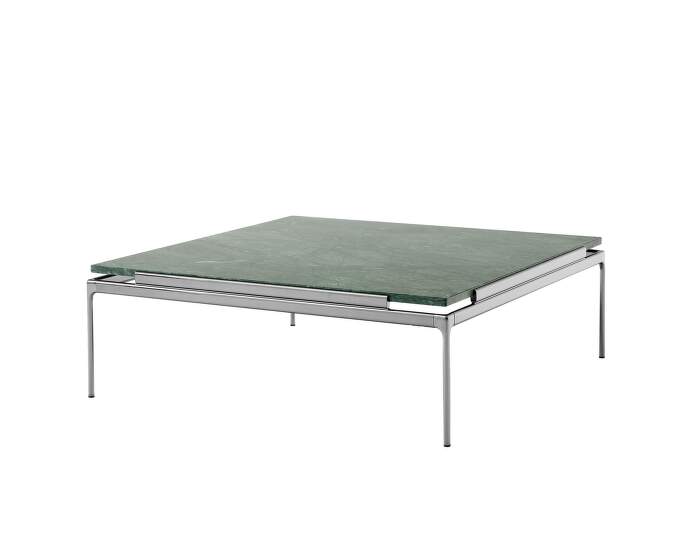 Sett LN13 Coffee Table, dark chrome  / Verde Guatemala