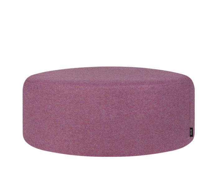 Folk Pouf Wide, lilac fluff