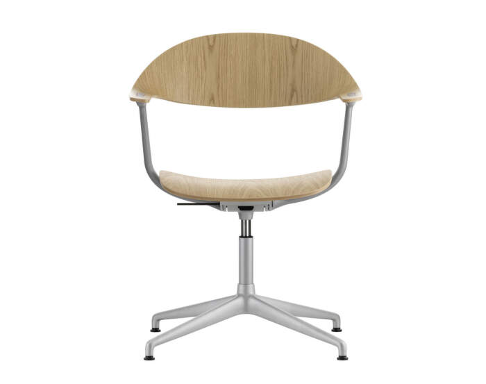 Mynt Office Chair Plywood, natural oak/blasted aluminium