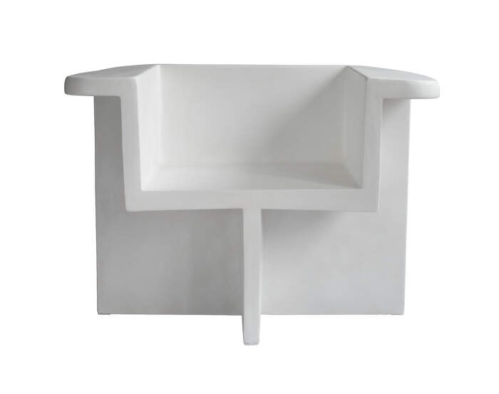 Brutus Lounge Chair, bone white