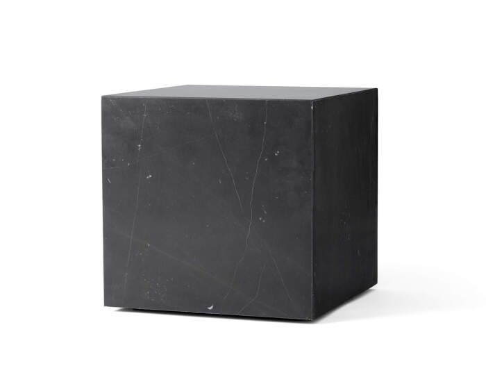 Plinth Side Table Cubic, Nero Marquina