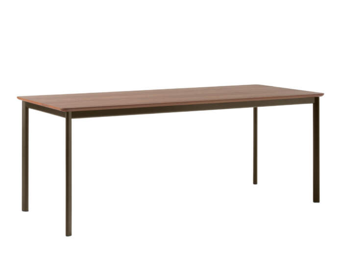 Drip HW116 Dining Table, bronzed/lacquered walnut