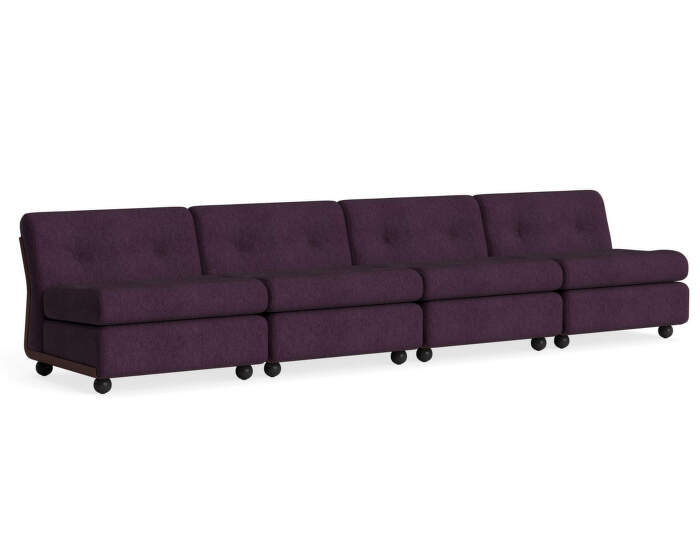 Amanta 4-Seater Sofa, Turf burgungy