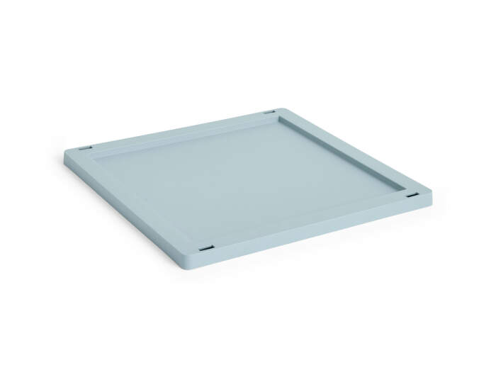 Colour Crate Lid Plastic Cube/Medium Square, dust blue