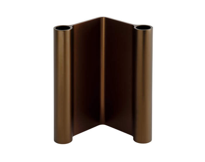 Pair Candleholder H18, brown