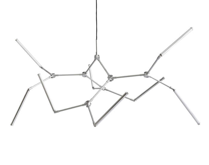 Stick Chandelier, chrome