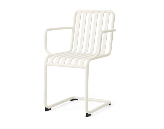 Palissade Cantilever Armchair, cream white