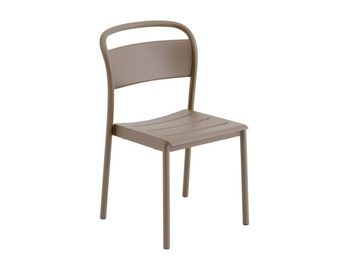 Linear Steel Side Chair, taupe