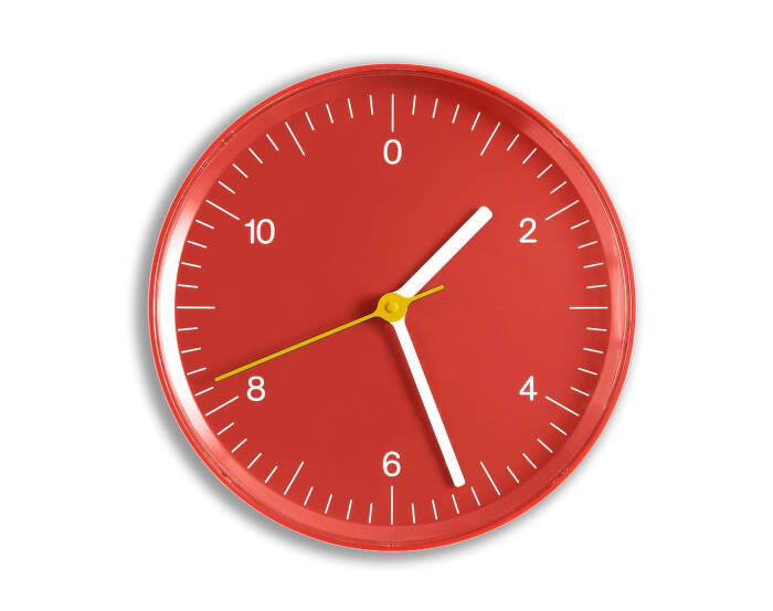 Wall Clock, red