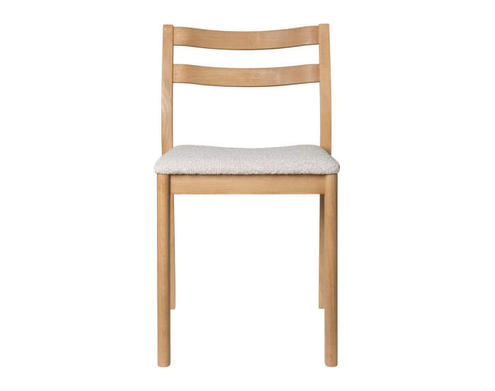 Boda Dining Chair Rugged Bouclé, natural oak/off-white