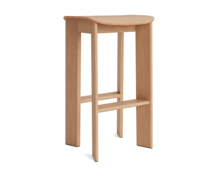 Chisel 30 Bar Stool H75, lacquered oak