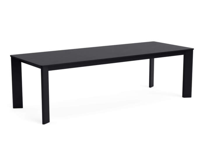 Chisel 30 Table Rectangular 250x95, black lacquered oak