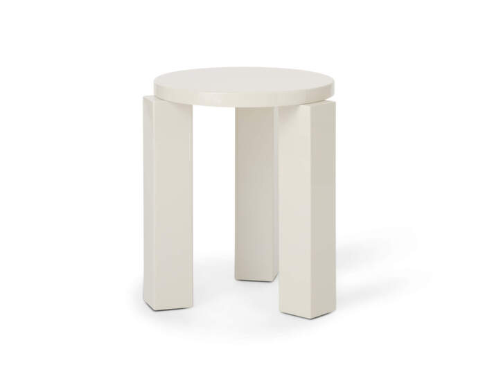 Atlas Stool Round, creme