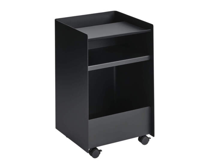 Stolek Folded Troley Low Open, black