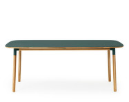 Form Table 95x200 cm Oak, green