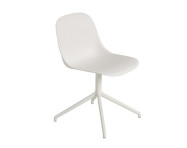 Fiber Side Chair Swivel Base, natural white