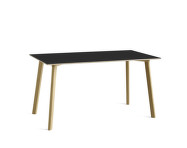 CPH Deux 210 Table L140, ink black/oak