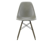 Eames Fiberglass Side Chair DSW, raw umber/black maple