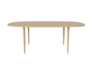 Yacht Extendable Dining Table, Cone Legs, white oak