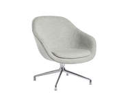AAL 81 Lounge Chair w. Seat Cushion Polished Aluminium, Hallingdal 116
