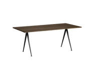 Pyramid Table 02 190x85 Black Steel, smoked oak