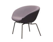 Pot Lounge Chair, brown bronze/white purple