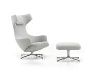 Grand Repos Lounge Chair with Ottoman, Dumet