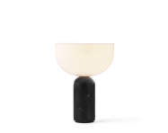 Kizu Portable Table Lamp, black marble