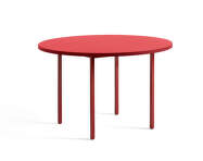 Two-Colour Dining Table Ø120, maroon red/red