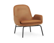 Era Lounge Chair Low Steel, Ultra Leather
