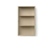 Haze Wall Cabinet Reeded Glass, cashmere