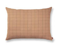 Brown Cotton Cushion Large Grid