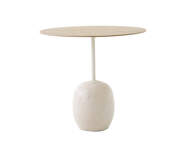 Lato Side Table LN9, oak/crema diva marble