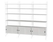 String Living Room S Shelving Set, white