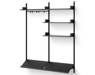 Wardrobe Shelf 3, black ash/black