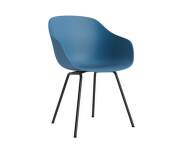 AAC 226 Chair Black Powder Coated Steel, azure blue