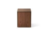 Mass Side Table w. Drawer, natural walnut