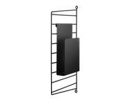 String Magazine Holder, black